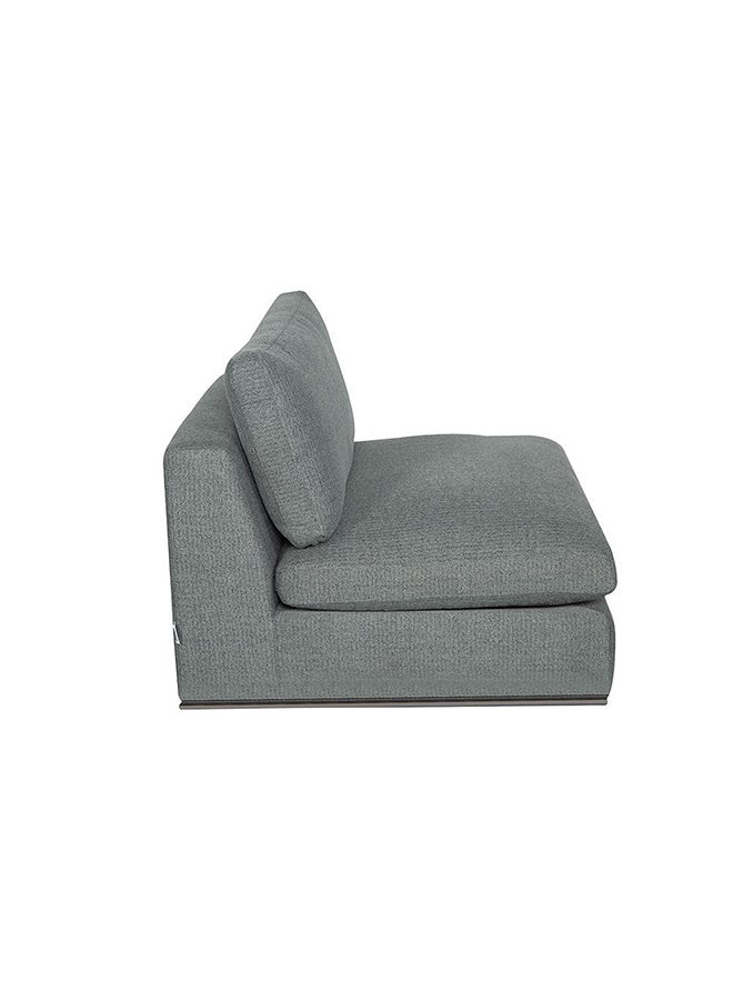 DANUBE HOME Paddington 1 Seater Armless Fabric Modular Sofa Accent Chair Modern Design One Seat Sofas Comfortable Living Room Seating Furniture For Home L 96 x W 103 x H 66 cm Teal Green  - Image 3