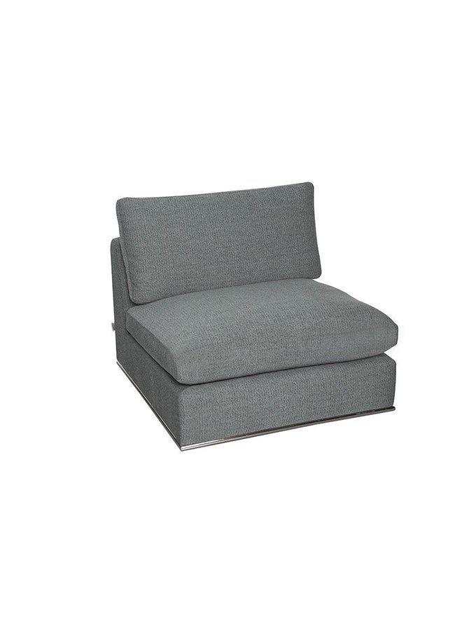 DANUBE HOME Paddington 1 Seater Armless Fabric Modular Sofa Accent Chair Modern Design One Seat Sofas Comfortable Living Room Seating Furniture For Home L 96 x W 103 x H 66 cm Teal Green  - Image 2