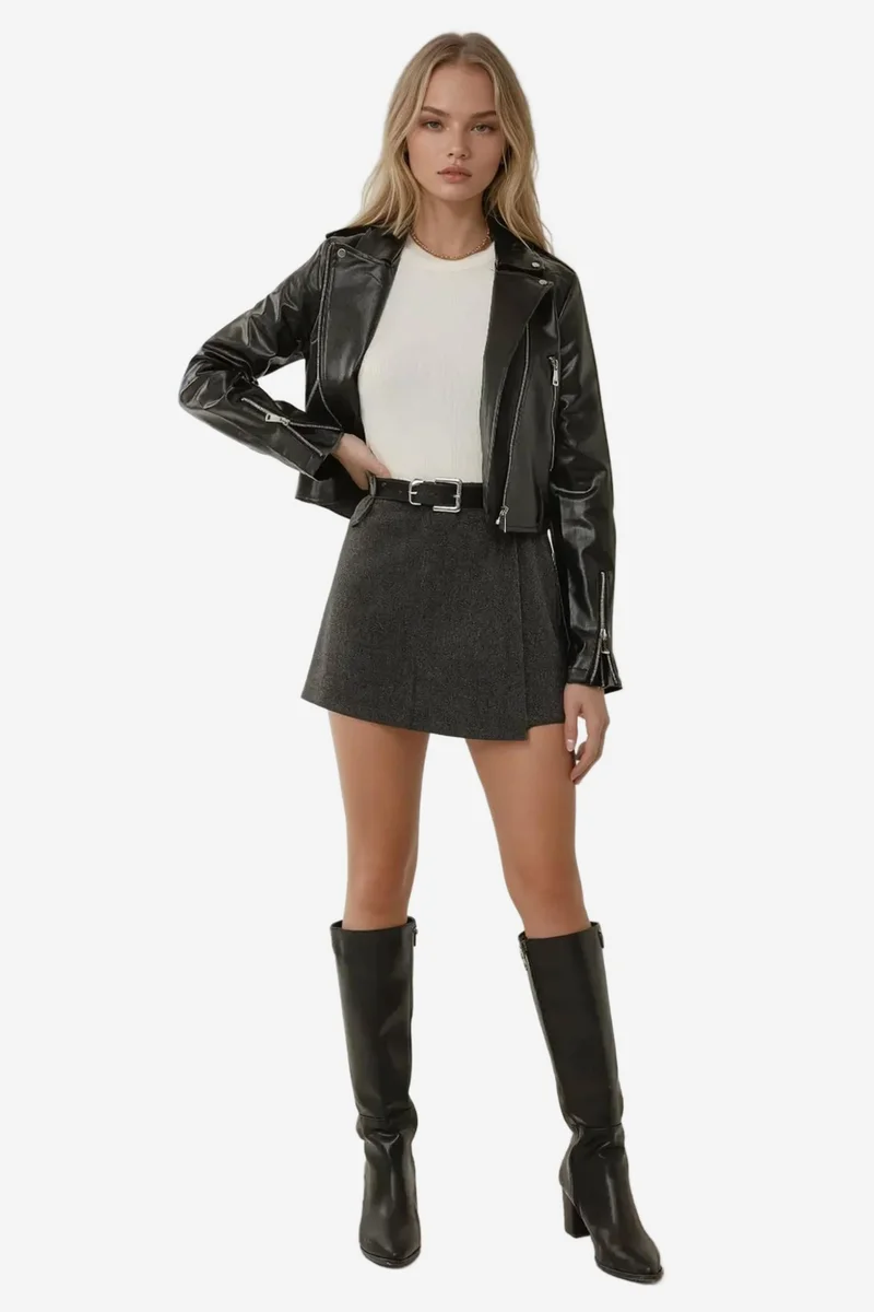 Hiccup High Waist Mini Skort
