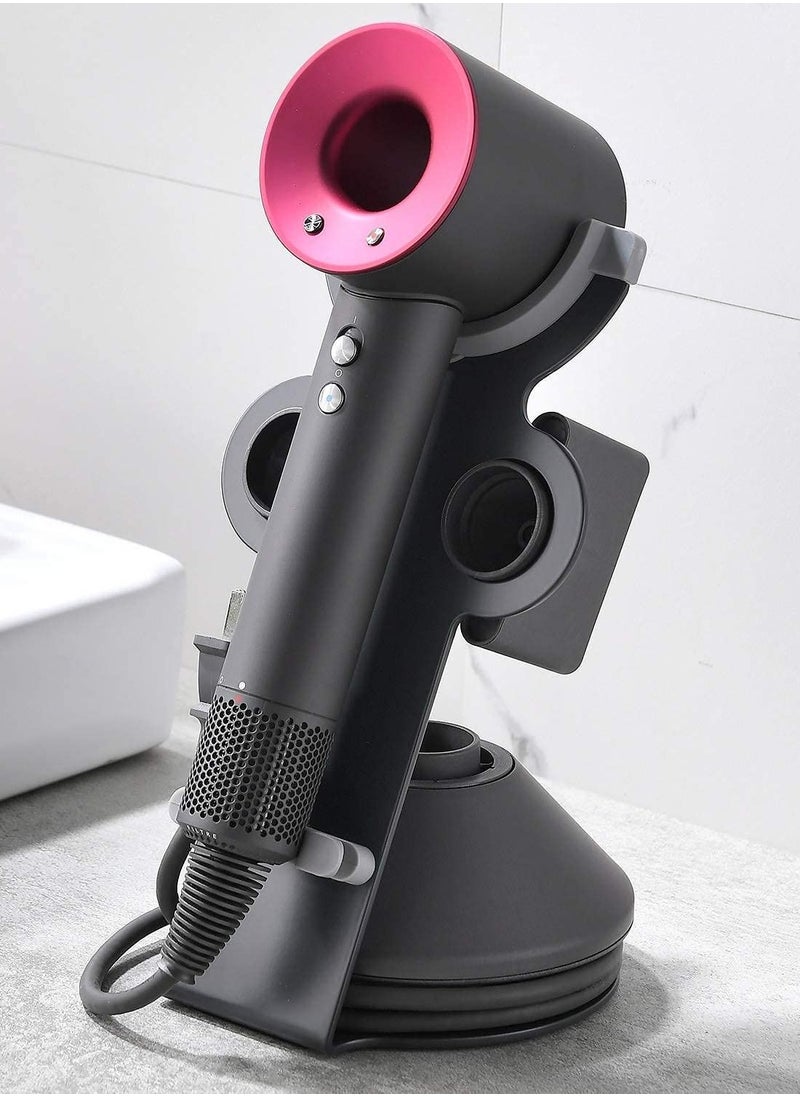 KASTWAVE Hair Dryer Holder for Dyson Supersonic Magnetic Stand Holder with Power Plug Cable Organizer Bracket Bathroom Organizer for Dyson Supersonic Hair Dryer  - Image 1