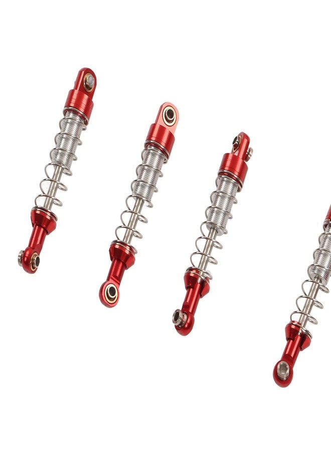 Dilwe RC Car Spare Parts Kit, Aluminum Alloy RC Car Pull Rod Kit Upgrade Spare Parts Compatible for WPL C24 C14 C14K C24K RC Car(Red) - Image 3