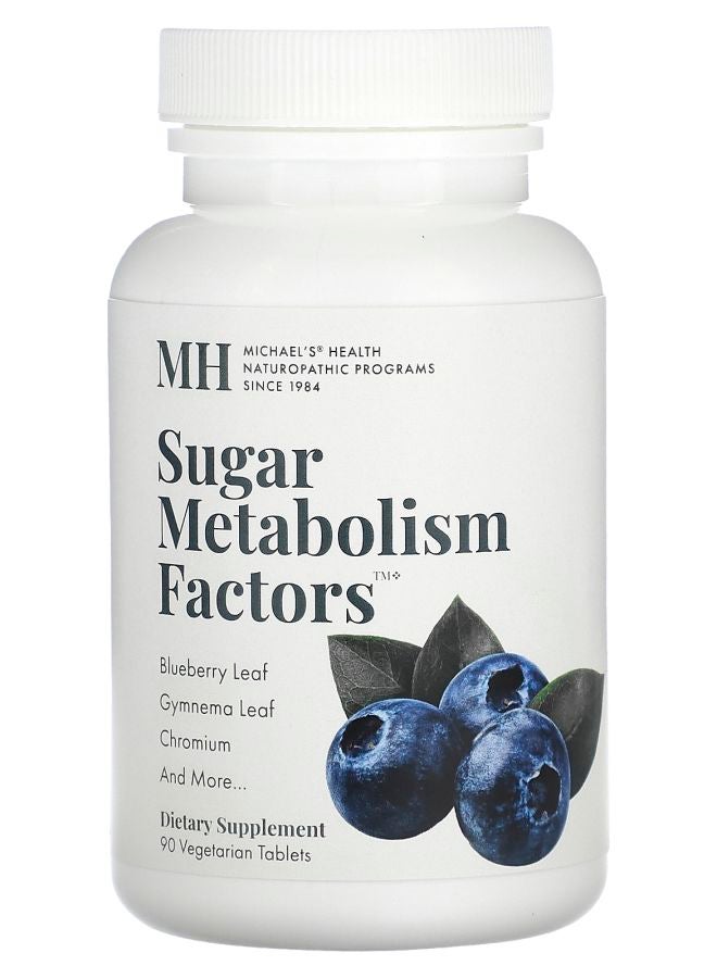Michael's Naturopathic Sugar Metabolism Factors 90 Vegetarian Tablets