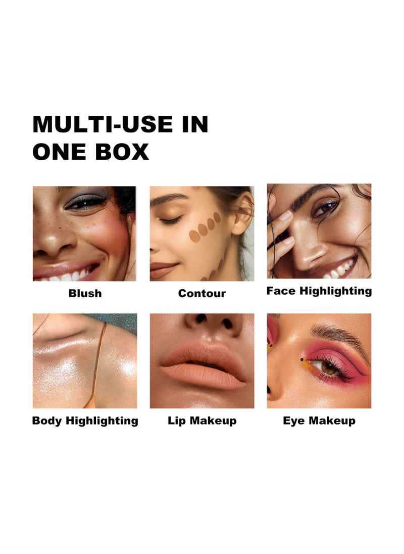 Generic - Cream Contour Stick Set - 6 Color Face Blush, Bronzer & Highlighter Makeup Collection, Blendable Putty Blush Palette, Lightweight & Perfect Gift for Women and Girls. - Image 1