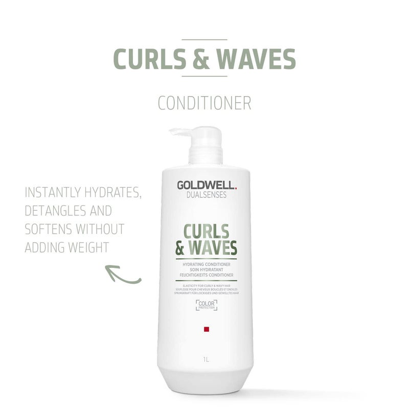 Goldwell Dualsenses Curls & Waves Hydrating Conditioner 1L - Image 2