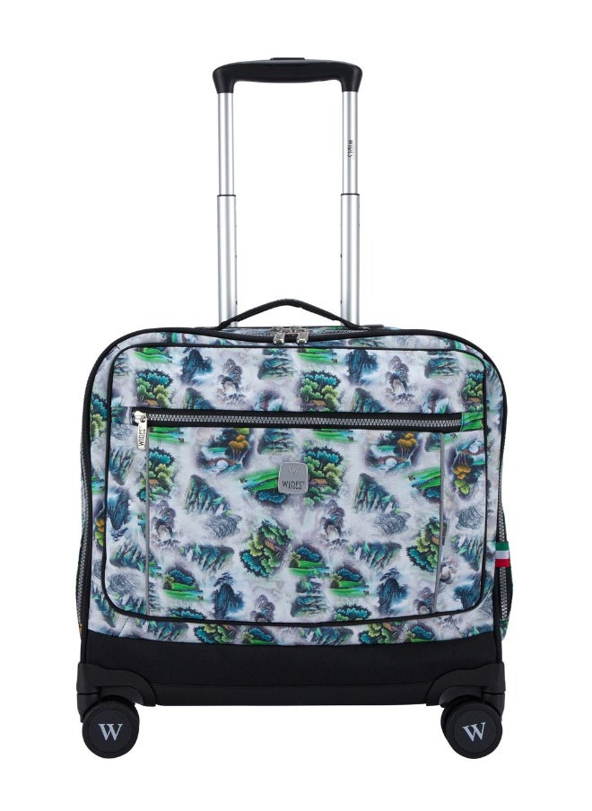 Wires 3 Piece Kids School Trolley Bag laptop compartment 8 Wheels With Lunch bag & Pencil Case  - Image 2