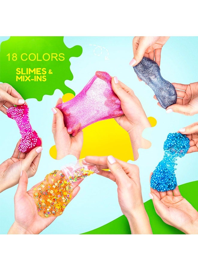 Muyixin Slime Making Kit for Girls Boys 6-12 Non-Sticky,Soft Kids Fluffy Cloud Foam Squish Glitter Slime Making Kits Stress Relief Party Favors & Great Gift Idea (style 1) - Image 5