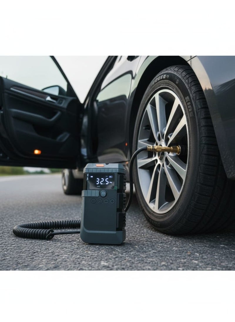 Super Energy 2-In-1 Power Bank Jump Starter and Tyre Air Compressor - Image 2