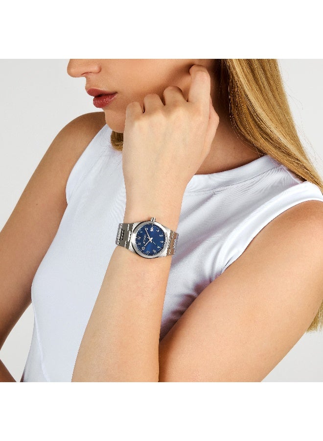 Sector Women's Blue Round Analog Dial with Silver Stainless Steel Band Watch - 34mm - R3253301502 - Image 5