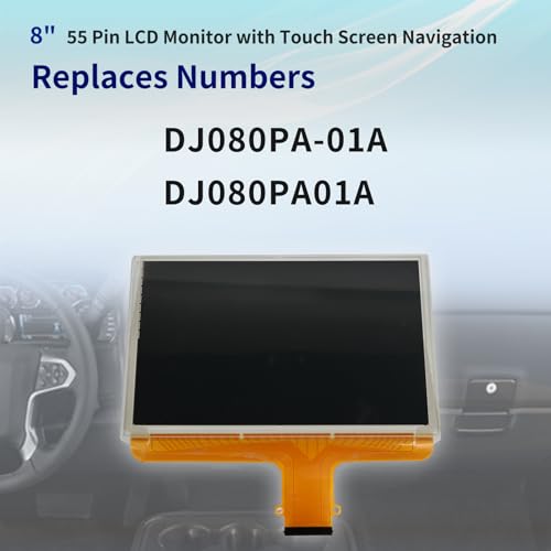 Getfarway شاشة LCD مقاس 8 بوصات 55 دبوس مع شاشة تعمل باللمس نظام الملاحة DJ080PA-01A تناسب شيفروليه سيلفرادو سوبربان تاهو كولورادو لجيمس سييرا يوكون أكاديا تيرين كانيون 2015 2016 2017 2018 2019 - Image 3