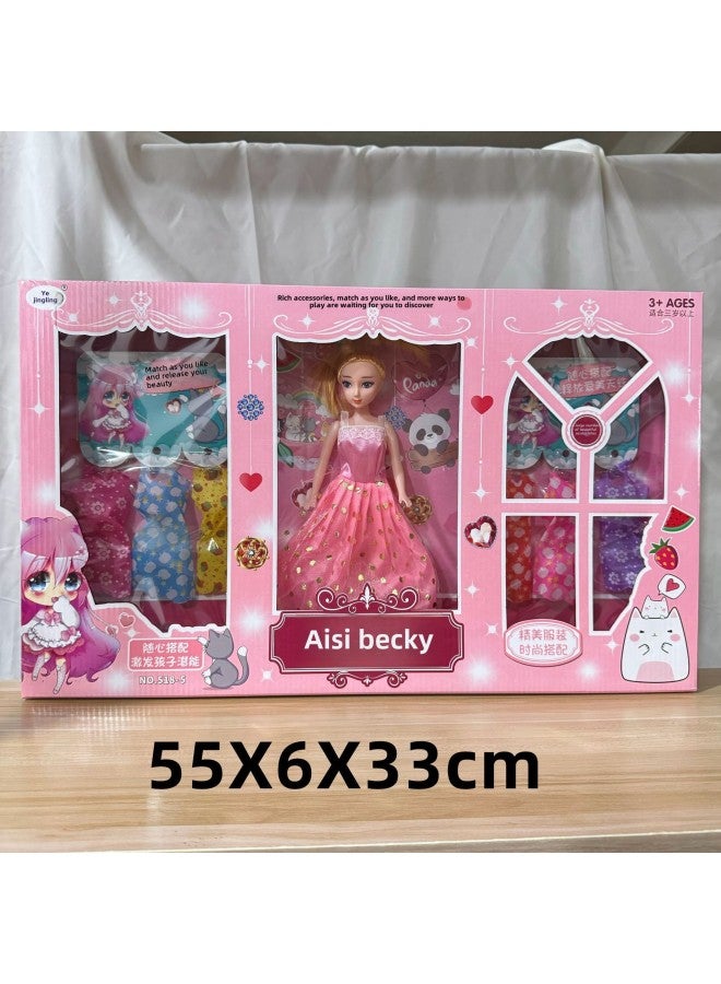 Stall 29 Yuan 39 Model Gift Box Points Exchange Night Market Market Stall Supply Educational Institutions Children's Toys-Color:Doll Dress Set  - Image 1