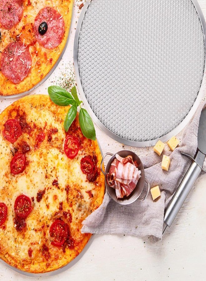 BUWUSMU 8 Pcs 8 Inch Pizza Pan with Holes Aluminum Mesh Pizza Screen Seamless Round Mesh Pizza Tray for Oven Nonstick Baking Pizza Sheet for Home Kitchen Bakery Restaurant BBQ Party Cookware Supplies - Image 4