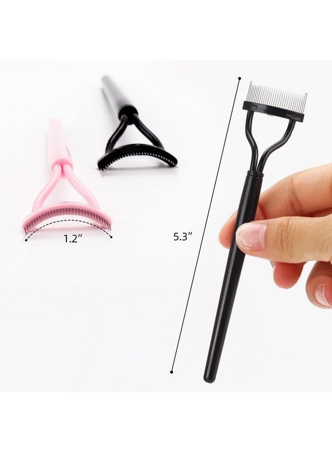 بي تي واي ام اس 4 قطعة لاش مشط رمش فاصل المعادن الأسنان ماسكارا مشط رمش محدد لاش فاصل أداة رمش فرشاة - Image 4