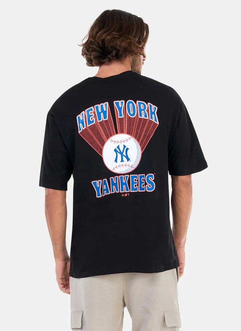 نيو ايرا New York Yankees Baseball Graphic Oversized T-Shirt