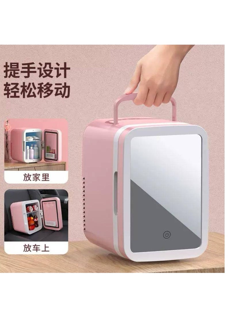 The portable universal makeup and beverage refrigerator Comes with distinctive specifications, such as External LED lighting: for external lighting to facilitate its use in dark places
