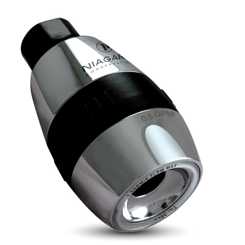 Niagara Conservation N2615CH Tri-Max 1-Spray with 0.5-1.5 GPM 2-in. Wall Mount Adjustable Fixed Shower Head in Chrome, 1-Pack | Bathroom Shower Head Sprayer with Pressure Compensation - Image 4