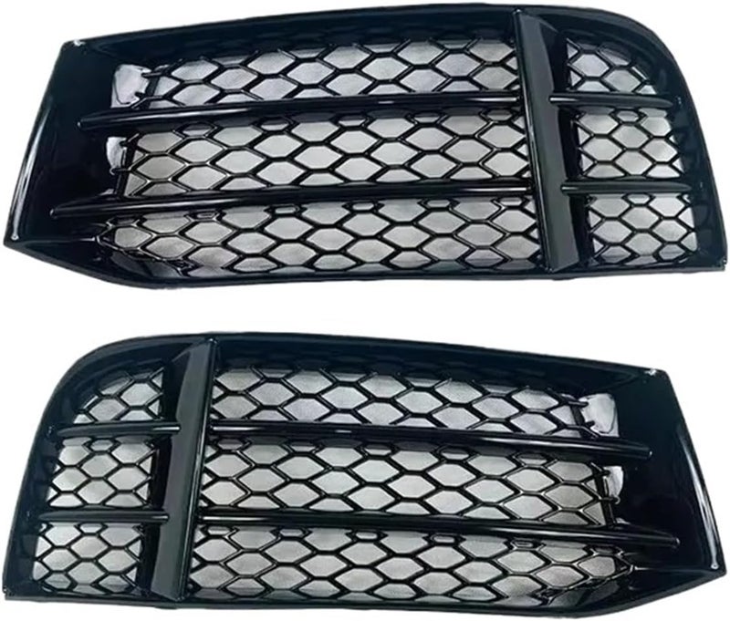 يناسب شبكة مصد الواجهة الأمامي HONEYCOMB 8T0807681F باللون الأسود اللامع، لتغطية مصابيح الضباب في السيارة. يناسب طرازات Audi A5 S5 RS5 B8.5 للسنوات 2008، 2009، 2010-201 (الجانب الأيسر). - Image 4