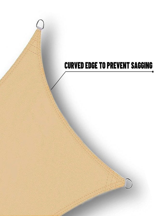 SUNNY GUARD Waterproof Sun Shade Sail 10' x 10' Sand Rectangle UV Block Sunshade for Backyard Yard Deck Patio Garden Outdoor Activities and Facility(We Make Custom Size) - Image 4