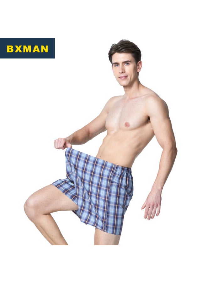 Bxman Extra Large Size Aladdin Pants Men's Underwear, Boxer Briefs, Pure Cotton Woven Loose Shorts, Ch923 Xxxxl - Image 3