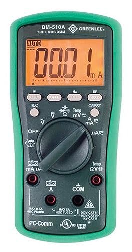 Greenlee جهاز قياس متعدد رقمي احترافي من جرينلي DM-510A True RMS، أخضر - Image 3