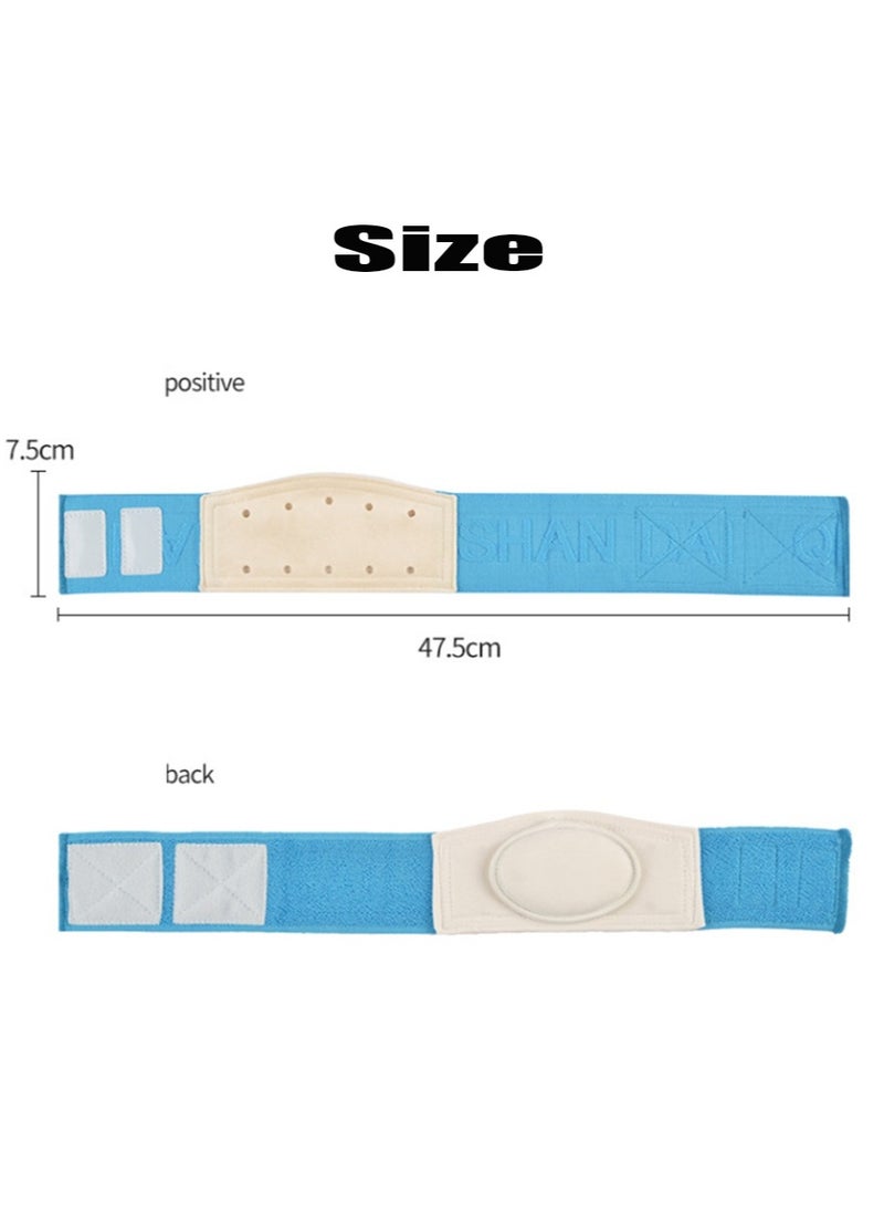 Baby Belly Button Strap, Baby Abdomen Wrapped, Abdominal Clip, Hernia Truss Support, Adjustable Belly Button Strap, Newborn Drawstring, Blue  - Image 5