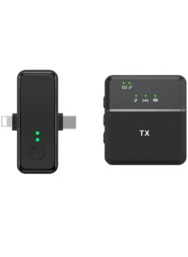 Tx SX31 3-in-1 Wireless Lavalier Microphone for iPhone, Android & DSLR – Dual Clip-On Mini Mics with 2.4GHz Wireless Transmission, Type-C/Lightning/3.5mm Adapter Support | Noise Cancelling, 20m Range, 10H Battery | Ideal for YouTube, Interviews & TikTok Live - Image 1