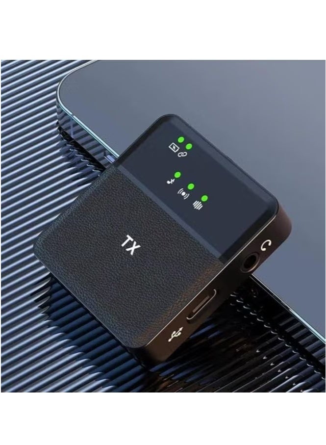 Tx SX31 3-in-1 Wireless Lavalier Microphone for iPhone, Android & DSLR – Dual Clip-On Mini Mics with 2.4GHz Wireless Transmission, Type-C/Lightning/3.5mm Adapter Support | Noise Cancelling, 20m Range, 10H Battery | Ideal for YouTube, Interviews & TikTok Live - Image 5