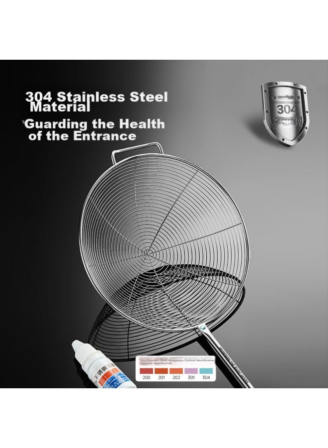 COOKER KING Chuidahuang 304 Stainless Steel Strainer, Skimmer, Colander, Hot Pot Ladle, Frying Spoon, Skimmer, Heat-resistant Handle, Small Size  - Image 3