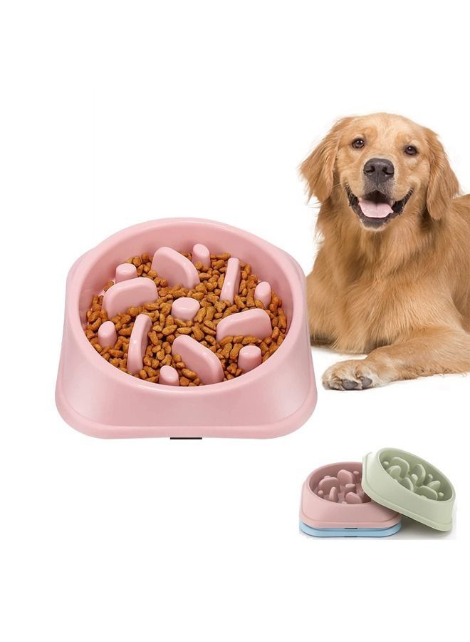 Generic Slow Feeder Dog Bowls,Slow Eating Dog Bowl,Non-Slip Puzzle Anti-Choking Puppy Bowl,Perfect for Medium Small Dogs and Cats (pink)  - Image 1