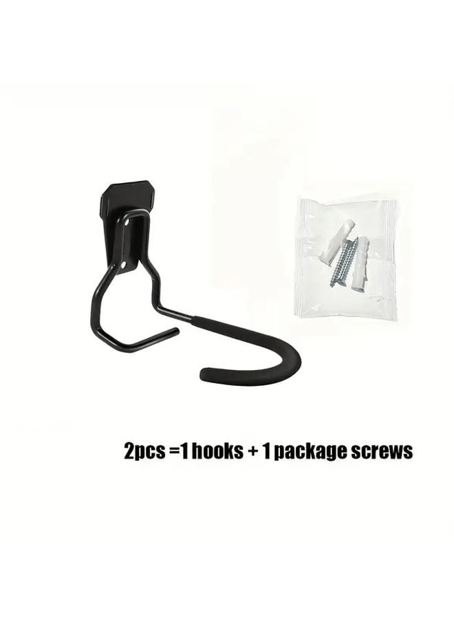 Heavy Duty Wall Mounted Bike Rack 2 Pieces With Nails 66 Lbs Capacity Vertical Storage - Image 1