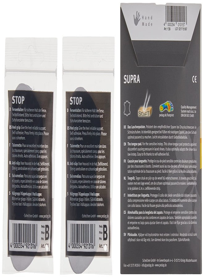 Pedag Stop Heel Grips + Supra Tongue Pad, Large/XLarge - Image 2