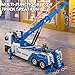 HAPYAD Tow Truck Toy for Kids Metal Tow Truck with Crane Toy Model with Lights and Sounds Construction Vehicles for 3 4 5 6 7 8 Years Old Boys - Image 4