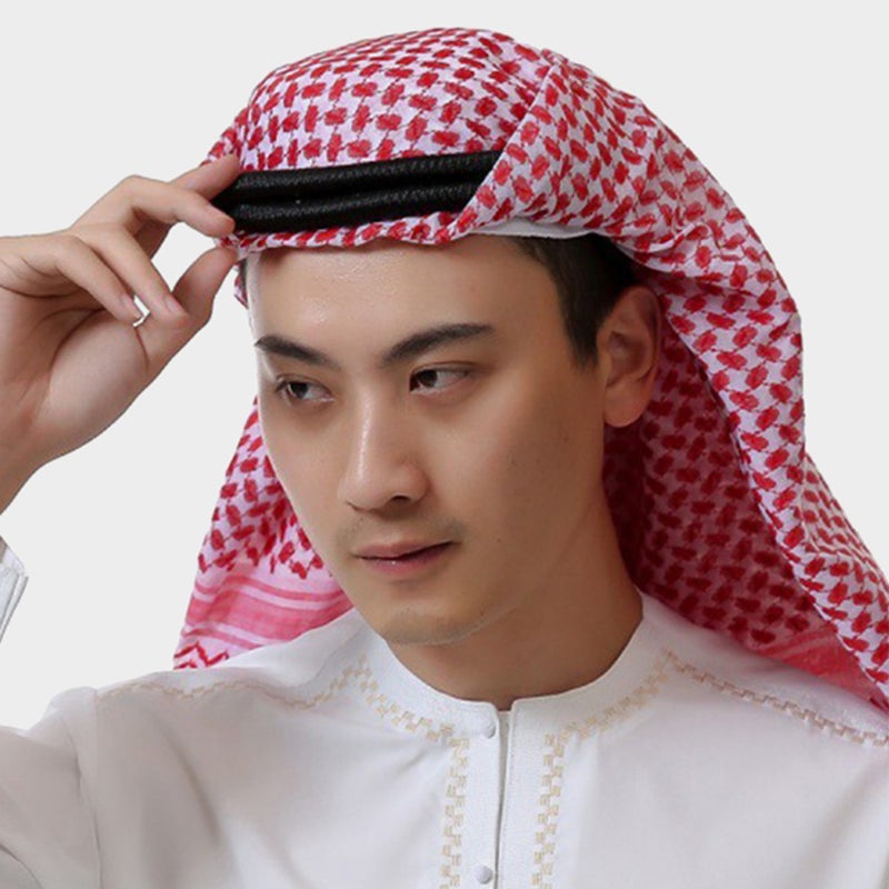 2pcs Dubai Men's Headband Men Arab Scarf Vintage Accessory for Male - Image 4