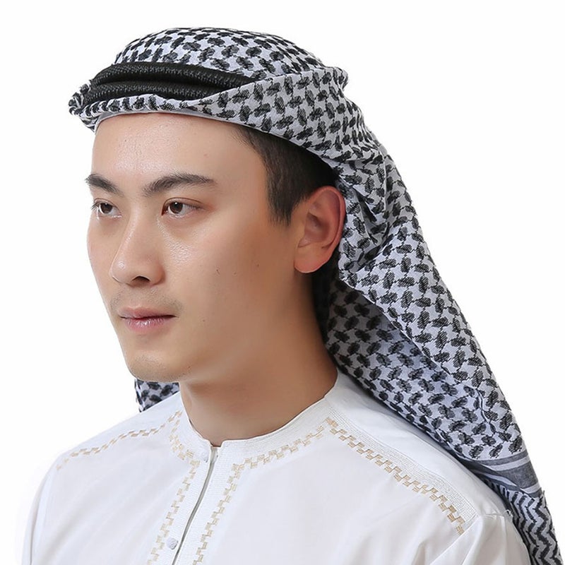 2pcs Dubai Men's Headband Men Arab Scarf Vintage Accessory for Male - Image 2