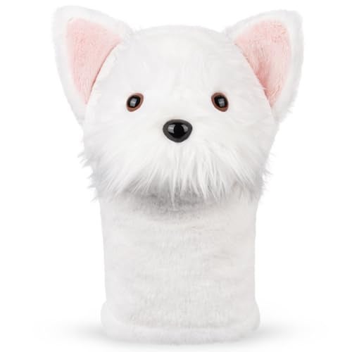 mytag West Highland White Terrier Dog Driver Headcover Funny Golf Club Head Covers Animal Plush Golf Headcover - Image 3