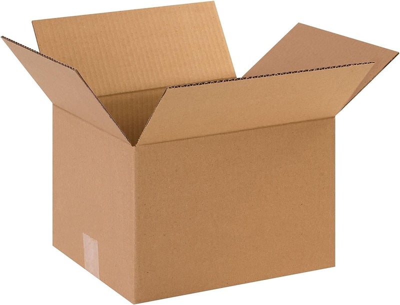BOX USA 10 × 9 × 8 صناديق كرتونية مضلعة، صغيرة 10'طول × 9'عرض × 8'ارتفاع، عبوة من 25 | الشحن، التعبئة، الانتقال، صندوق التخزين للمنزل أو العمل، صناديق جملة قوية - Image 1