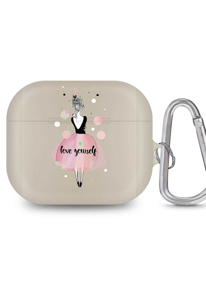 Stylizedd - StylePods Case for Airpods 3rd Gen Case With Anti-Lost Keychain - Love Yourself - Image 1