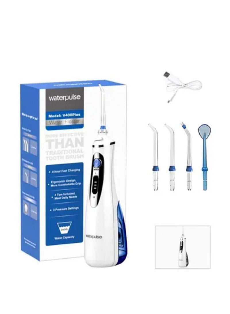 waterpluse Portable Waterpulse V400Plus Portable Dental Water Flosser Electric Oral Irrigator Mouth Cleaning Dental Irrigator Water Floss - Image 1