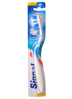 Signal Signal Shiny White Toothbrush - Medium-Multicolor 