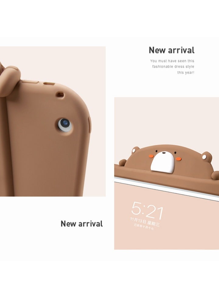 عام “حافظة قوية مضادة للصدمات لجهاز آيباد الجيل التاسع/الجيل الثامن/الجيل السابع مقاس 10.2 بوصة، مع حامل، للأطفال” - Image 4