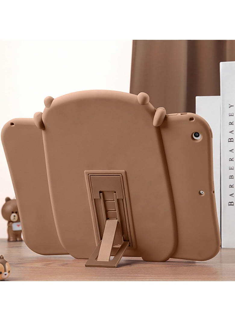 عام “حافظة قوية مضادة للصدمات لجهاز آيباد الجيل التاسع/الجيل الثامن/الجيل السابع مقاس 10.2 بوصة، مع حامل، للأطفال” - Image 2