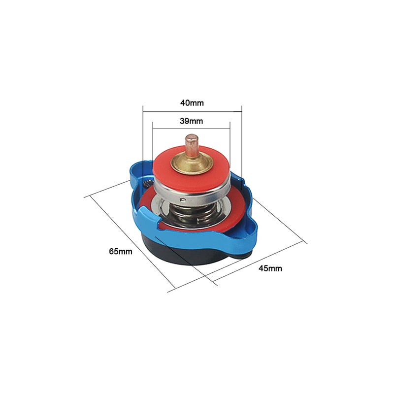 Universal Thermo Thermostatic Radiator Cap Cover with Water Temperature Gauge - Image 3