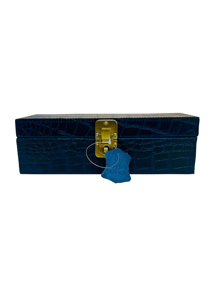 THREE SIXTY 4 Slot Croco Leather Watch Box - Image 4