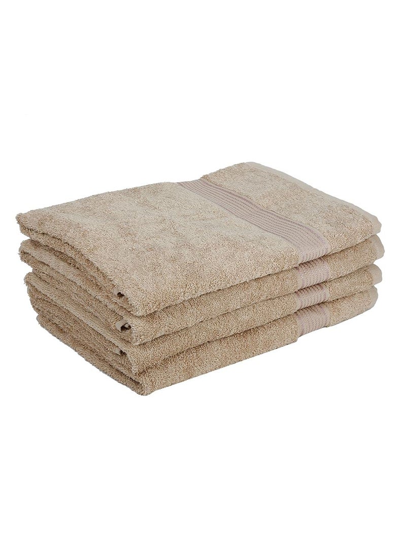 Kopa by Bianca 400 GSM 100% Cotton Soft Terry Towel l 4pc Bath Towel l Towel for Bath l Cotton Bath Towel l D`Ross l Taupe - Image 4