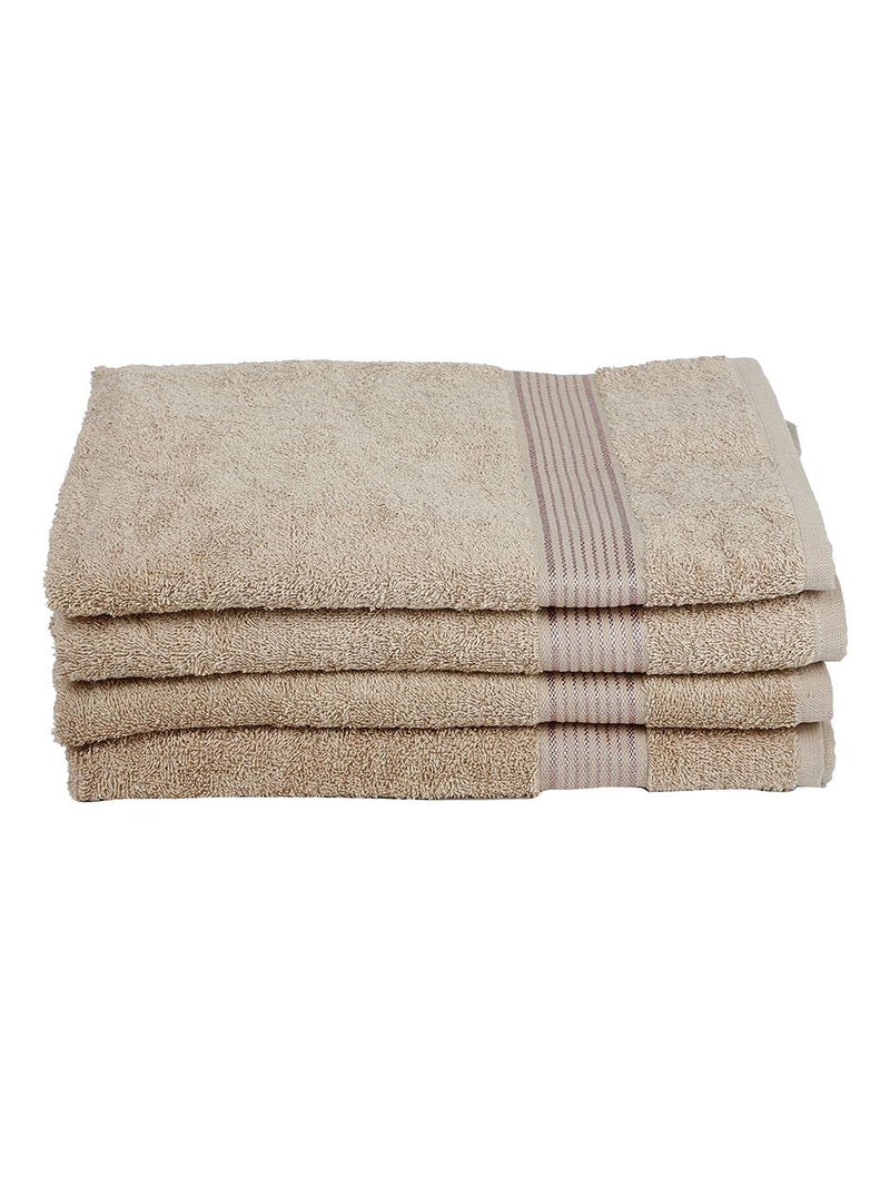 Kopa by Bianca 400 GSM 100% Cotton Soft Terry Towel l 4pc Bath Towel l Towel for Bath l Cotton Bath Towel l D`Ross l Taupe - Image 2