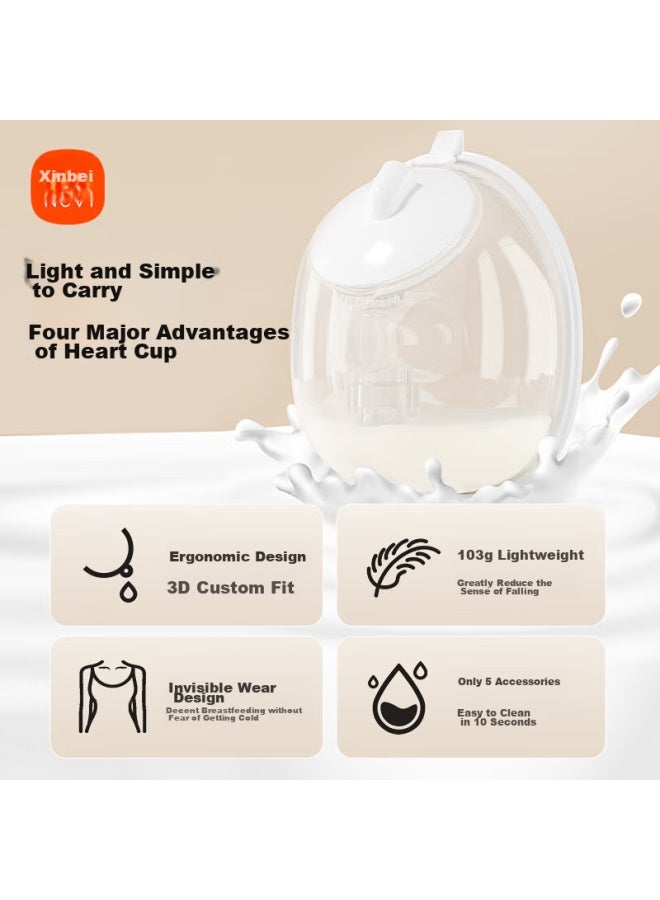 NCVI Xinbei Wearable Breast Pump, Three-way Single-side Pump, Double-side Pump, Convertible, Invisible Style, Breast Pump Accessories - Image 4