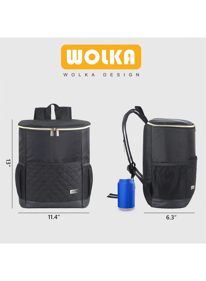 Wolka Wolka Cooler Backpack 30 Cans,Portable Backpack Coolers Insulated Leak Proof,Waterproof Soft Sided Cooler Bag for Travel,Beach,Camping,Picnic,Lunch Backpack for Women  - Image 3