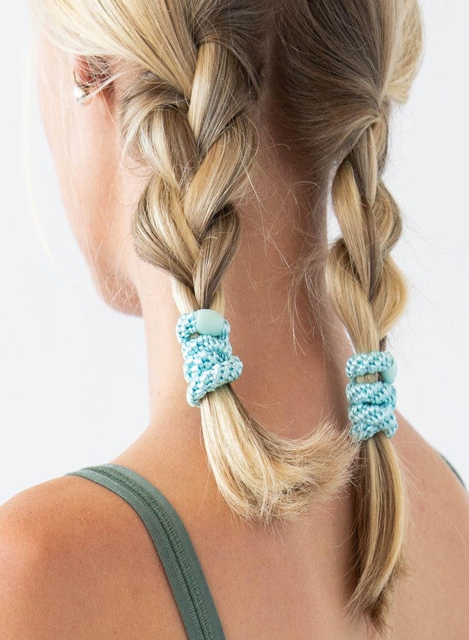 L. Erickson Pastel Hair Ties for Thick Hair, Grab & Go Pony Tube, 15 Pack, Pastel, Thick No-Crease Bands with Strong Hold, Damage-Free Design, Soft Spring Colors | L. Erickson - Image 2