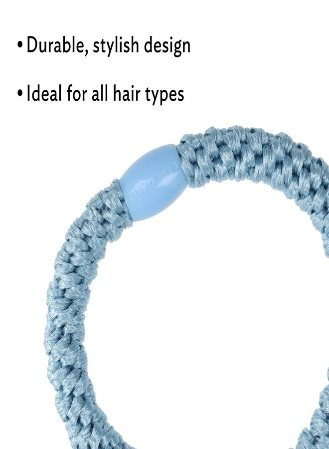 L. Erickson Pastel Hair Ties for Thick Hair, Grab & Go Pony Tube, 15 Pack, Pastel, Thick No-Crease Bands with Strong Hold, Damage-Free Design, Soft Spring Colors | L. Erickson - Image 5