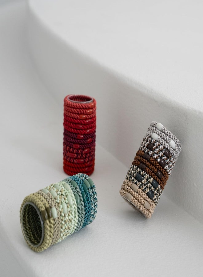 L. Erickson Pastel Hair Ties for Thick Hair, Grab & Go Pony Tube, 15 Pack, Pastel, Thick No-Crease Bands with Strong Hold, Damage-Free Design, Soft Spring Colors | L. Erickson - Image 4