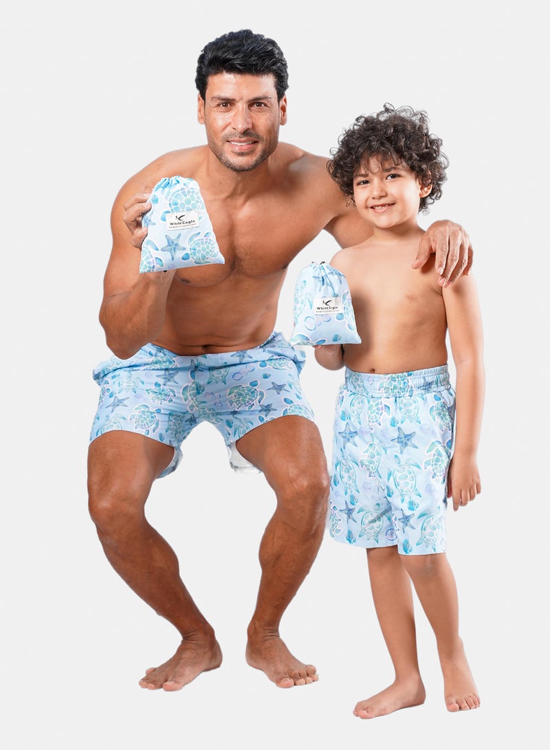 وايت ايجل شورت سباحة للأولاد وحقيبة متناسقة - Image 5